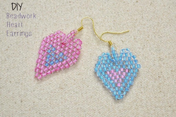 How to make heart by beads, Heart of beads, Brick stitch