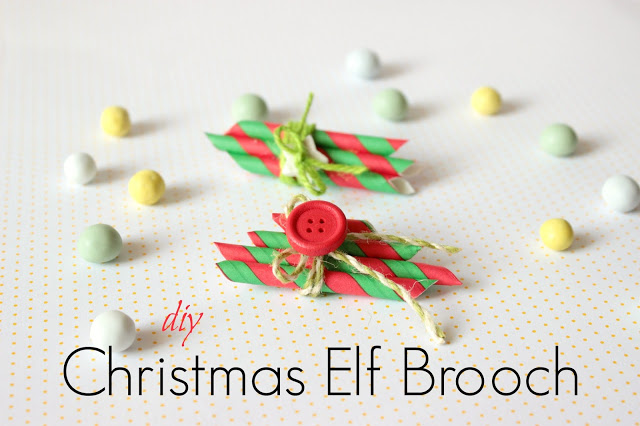 DIY Χριστουγεννιάτικη Καρφίτσα για τα ξωτικα!