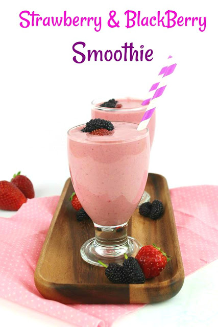 Συνταγή Smoothie με Φρέσκες Φράουλες και Μούρα