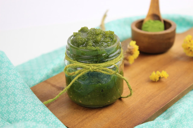 DIY Scrub Προσώπου με Πράσινο Matcha Τσαι!