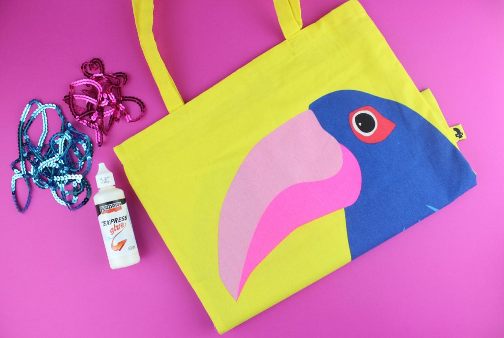 Fabric bags to decorate new arrivals