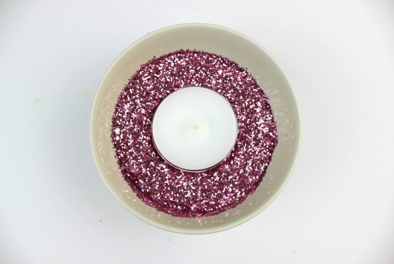 Diy Low Budget Glitter Tea Light Candles for Valentines Day